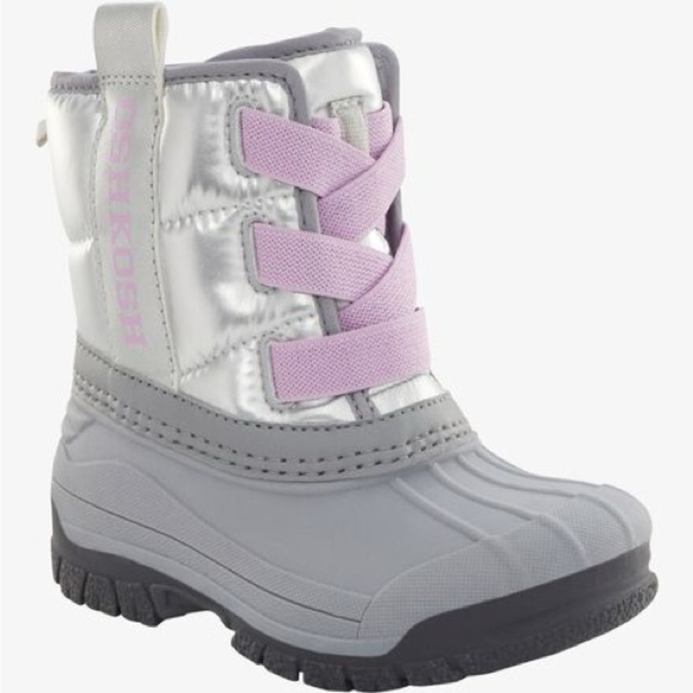 OshKosh B'gosh Silver and Purple Kids Boots